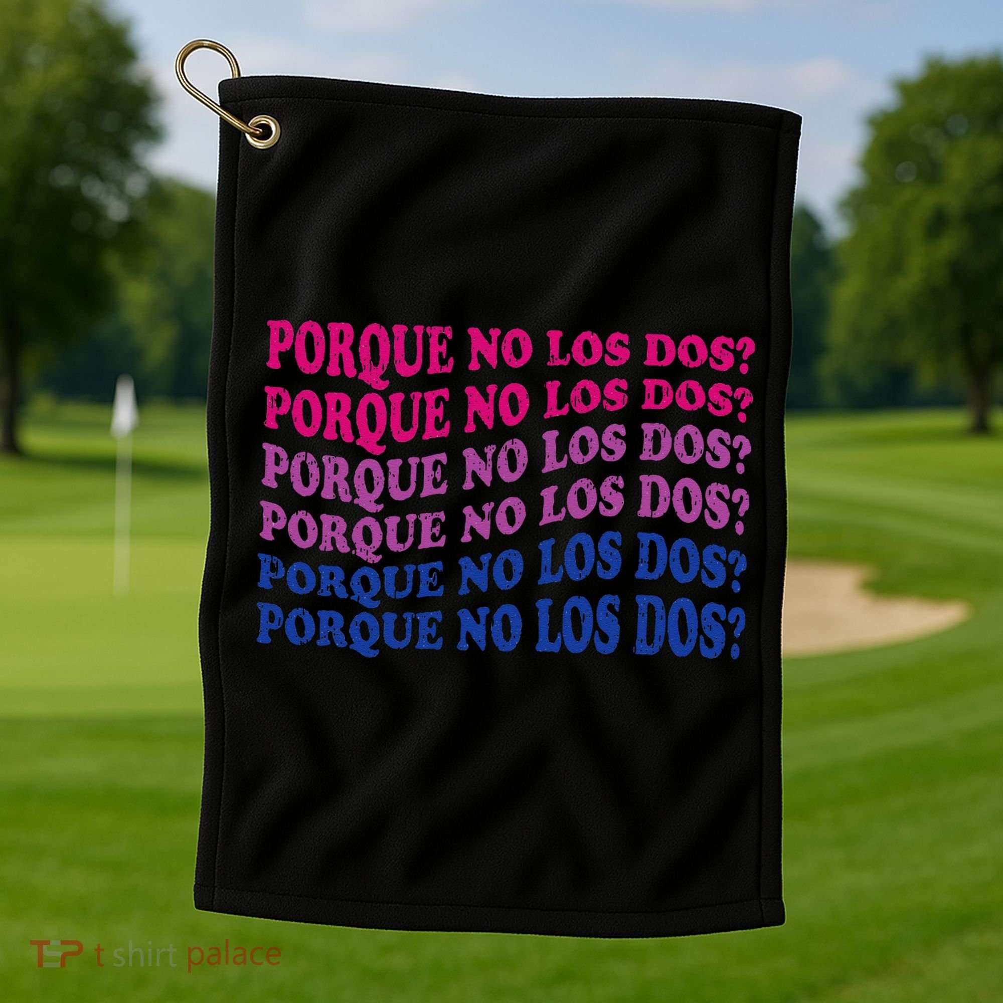Porque No Los Dos Why Not Both Spanish Mexico Bisexual Pride Golf Towel