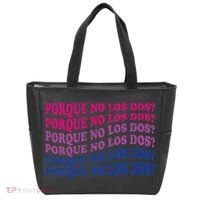 Porque No Los Dos Why Not Both Spanish Mexico Bisexual Pride Tote Bag thumb 0