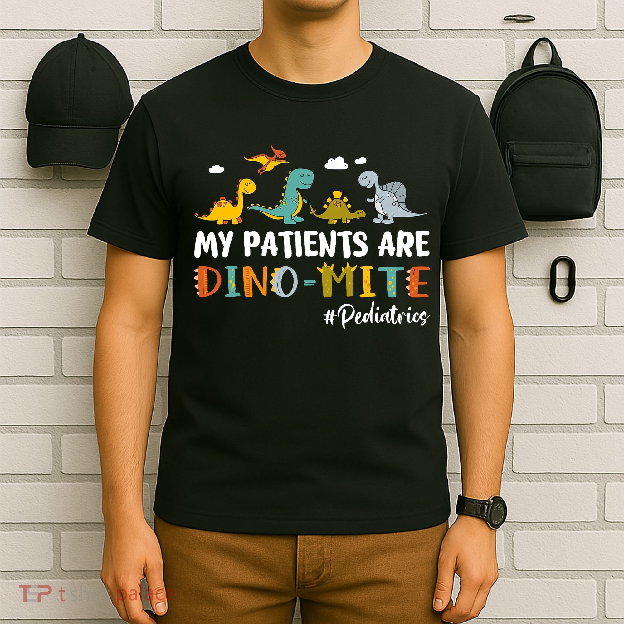 Pediatric Nurse My Patients Are Dino-Mite Dinosaur  T-Shirt