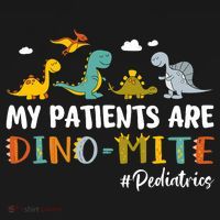 Pediatric Nurse My Patients Are Dino-Mite Dinosaur  Coaster thumb 2