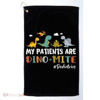 Pediatric Nurse My Patients Are Dino-Mite Dinosaur  Golf Towel thumb 0