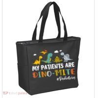Pediatric Nurse My Patients Are Dino-Mite Dinosaur  Tote Bag thumb 2