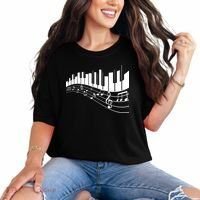 Piano Notes Musical Comfort Colors T-Shirt thumb 0