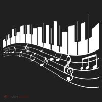 Piano Notes Musical Comfort Colors T-Shirt thumb 5