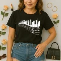Piano Notes Musical Comfort Colors Boxy T-Shirt thumb 2