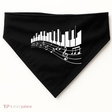 Piano Notes Musical USA-Made Doggie Bandana