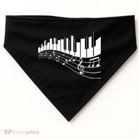 Piano Notes Musical USA-Made Doggie Bandana thumb 0
