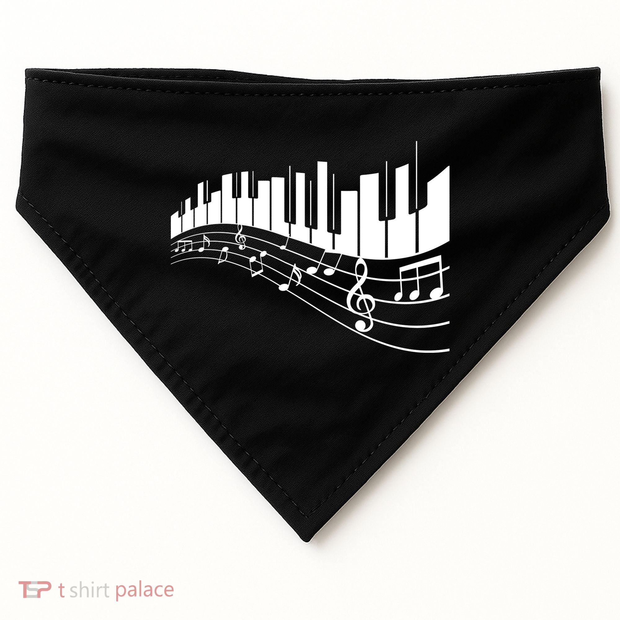 Piano Notes Musical USA-Made Doggie Bandana