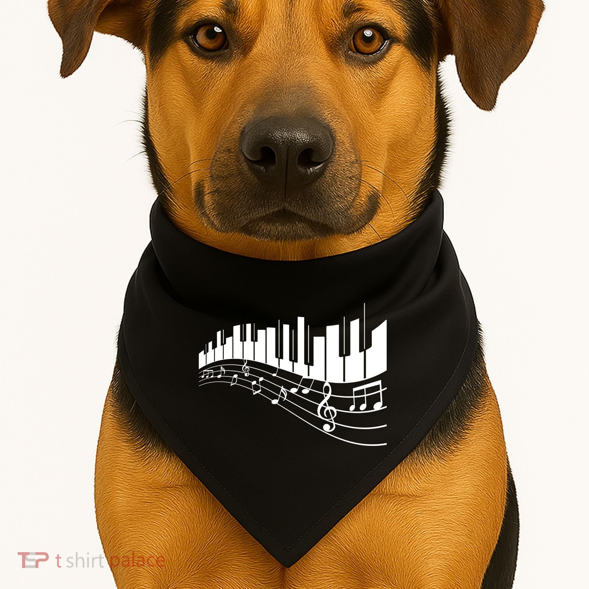 Piano Notes Musical USA-Made Doggie Bandana