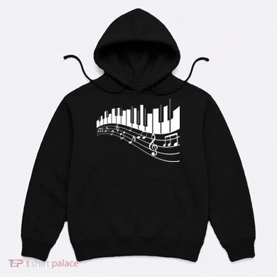 Piano Notes Musical Hoodie