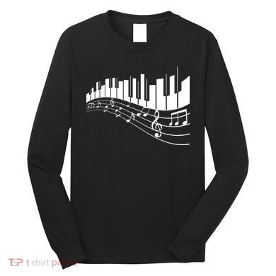 Piano Notes Musical Long Sleeve Shirt