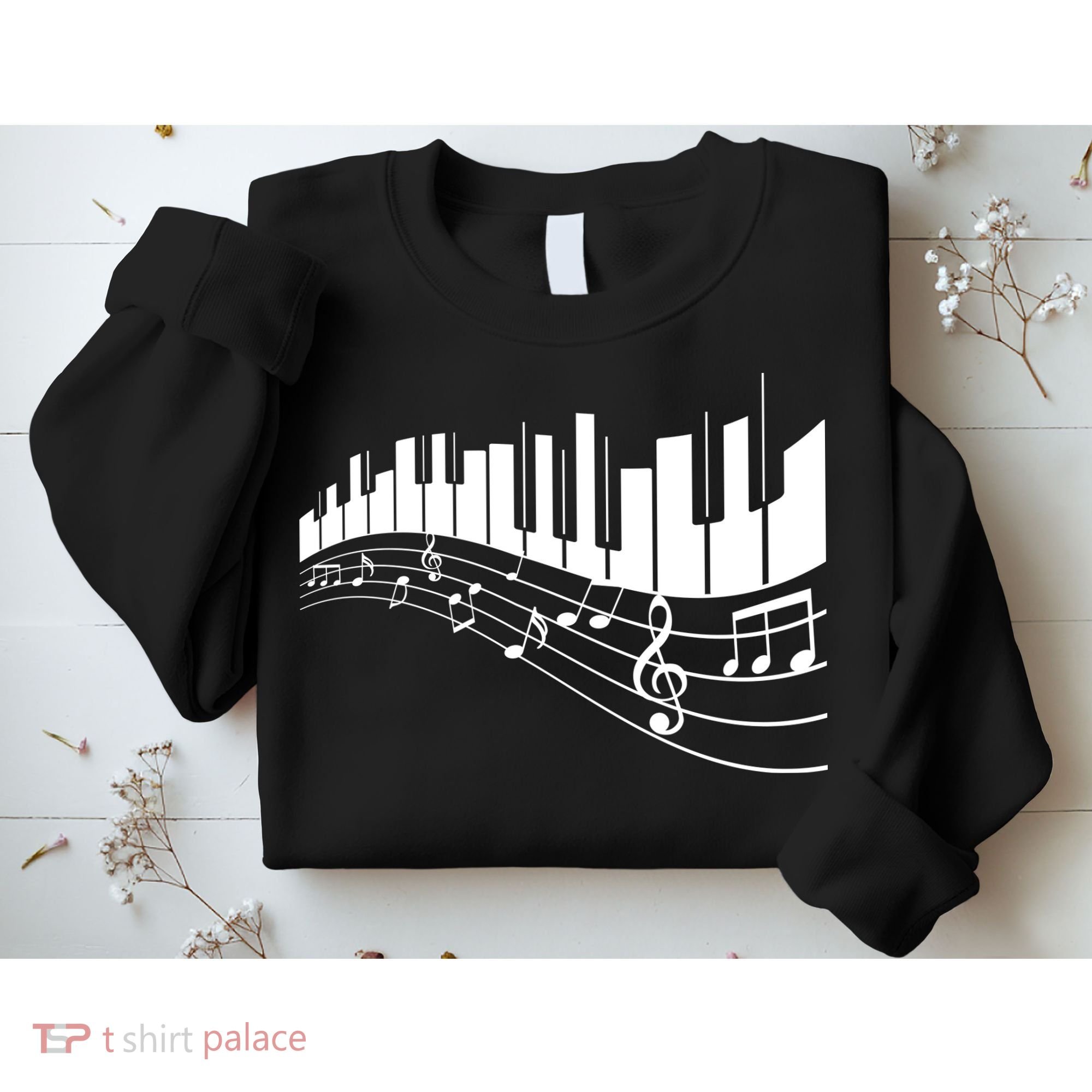 Piano Notes Musical Sweatshirt