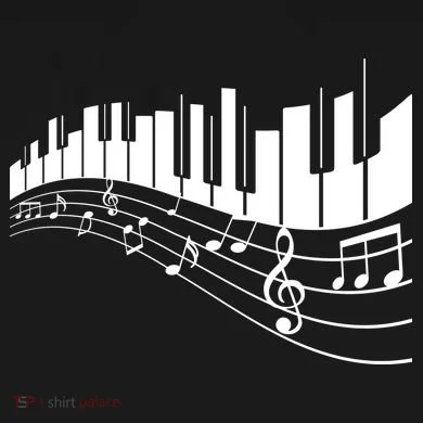 Piano Notes Musical Button