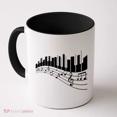 Piano Notes Musical Coffee Mug
