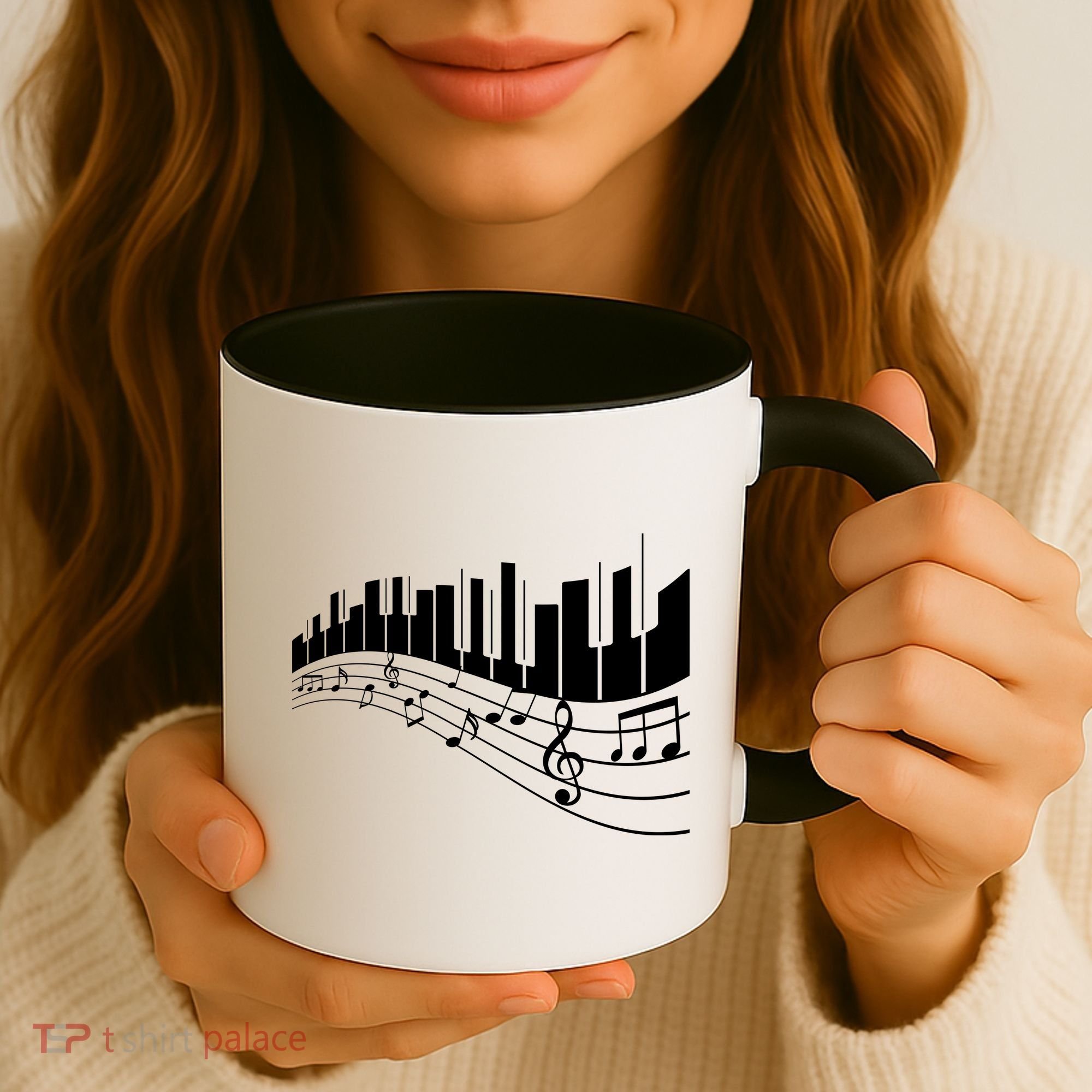 Piano Notes Musical Coffee Mug