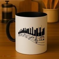 Piano Notes Musical Coffee Mug thumb 4