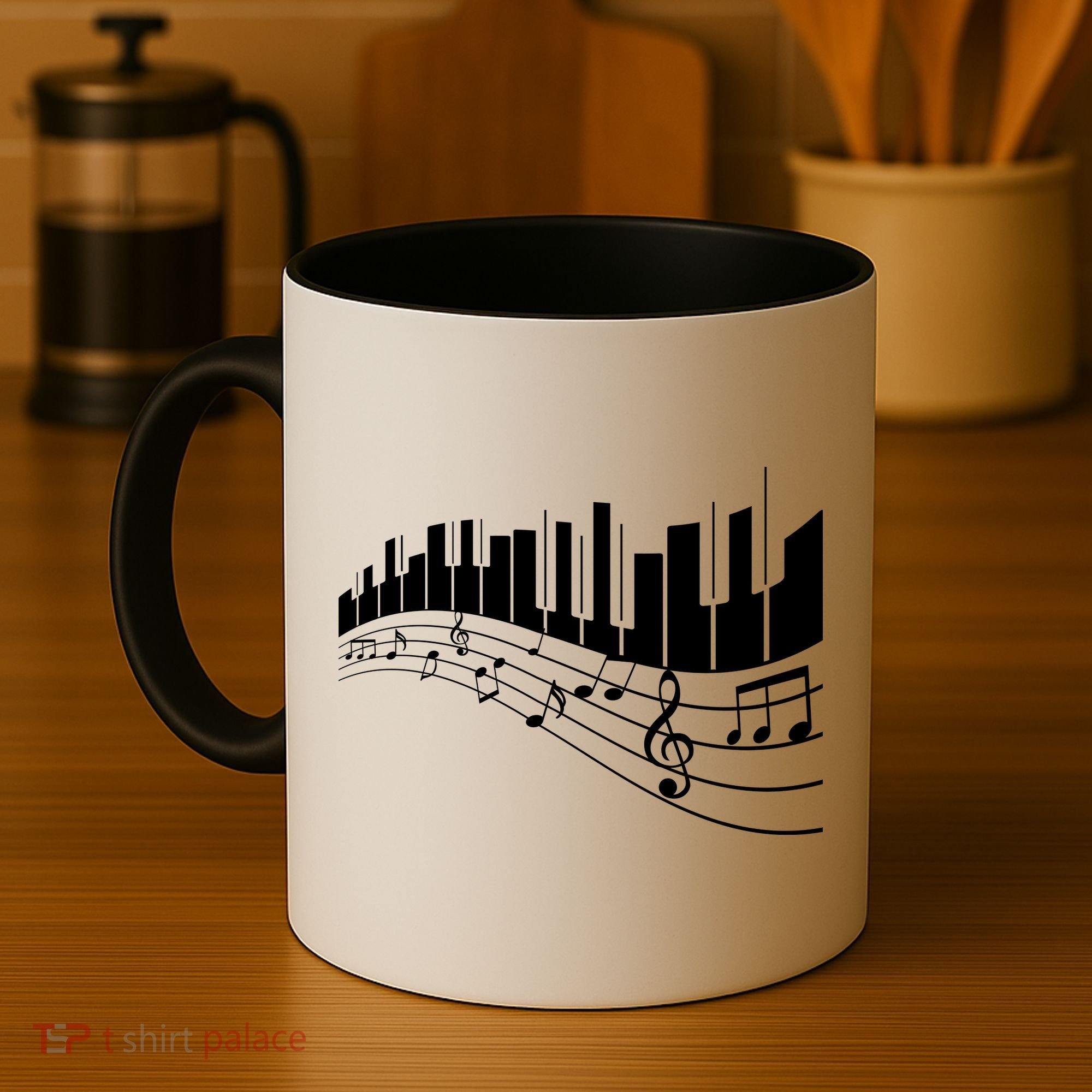 Piano Notes Musical Coffee Mug