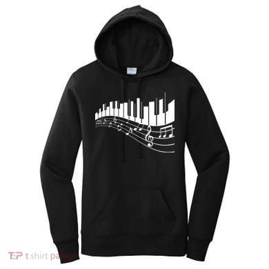 Piano Notes Musical Women's Hoodie