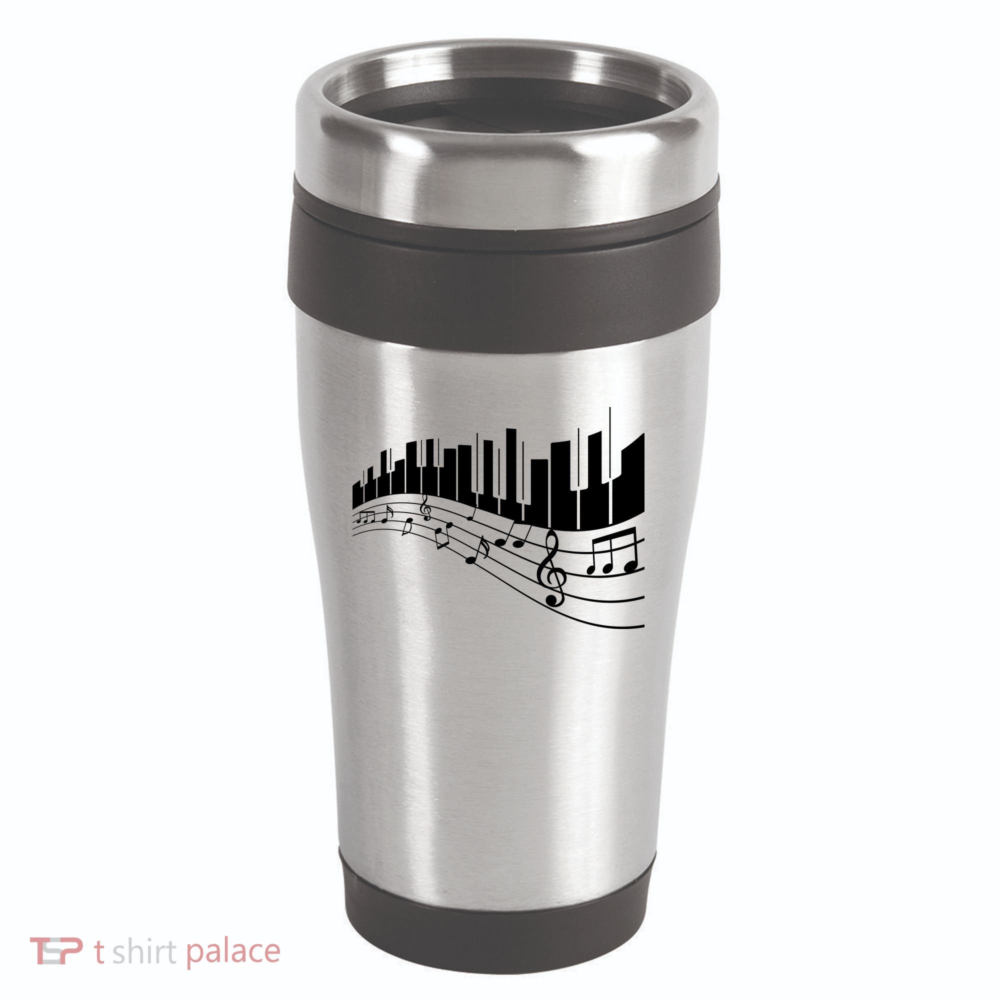 Piano Notes Musical 16oz Travel Tumbler