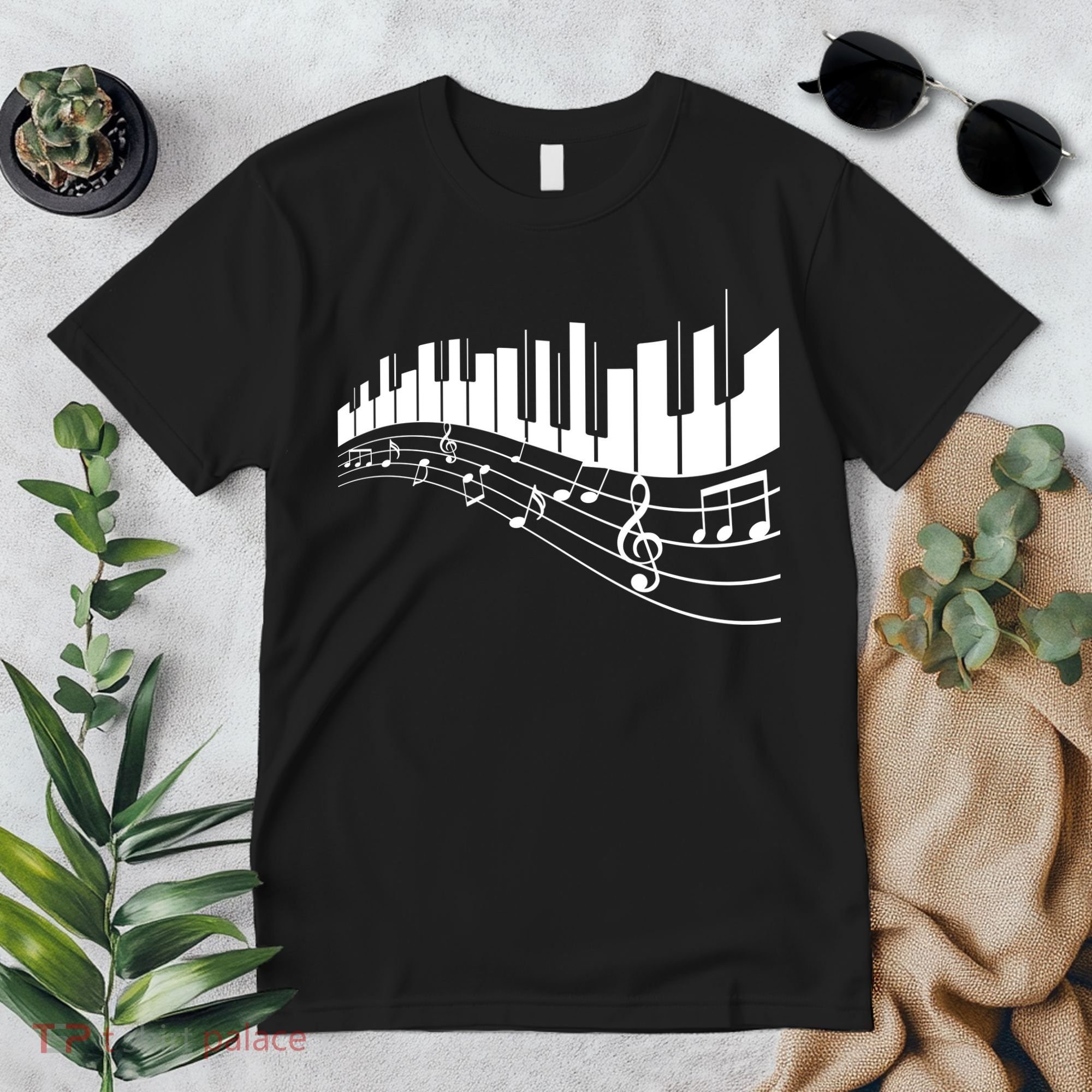 Piano Notes Musical Premium T-Shirt