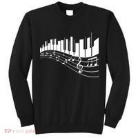Piano Notes Musical Tall Sweatshirt thumb 0