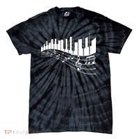 Piano Notes Musical Tie-Dye T-Shirt thumb 0