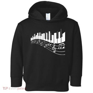 Piano Notes Musical Toddler Hoodie