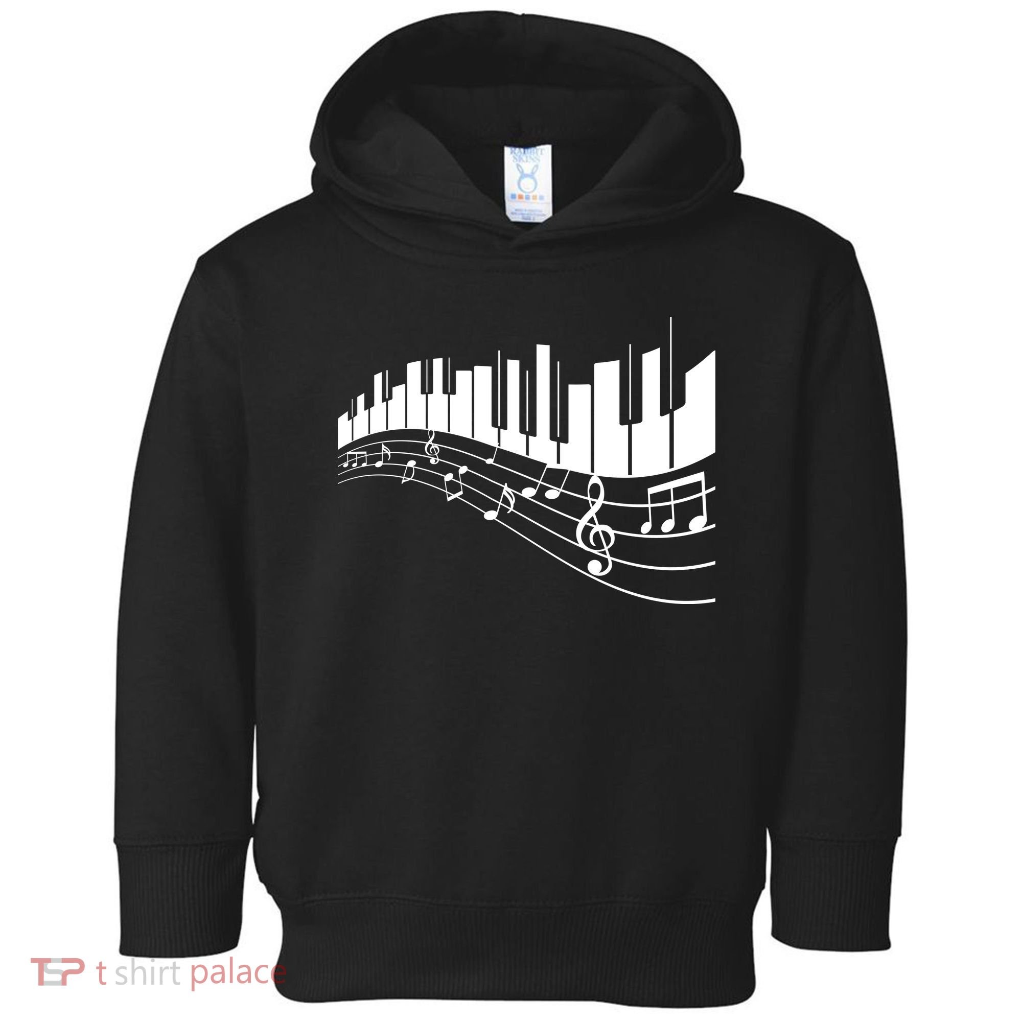 Piano Notes Musical Toddler Hoodie
