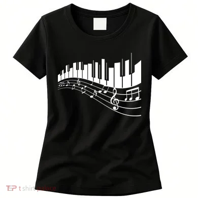 Piano Notes Musical Women's T-Shirt