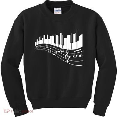 Piano Notes Musical Kids Sweatshirt
