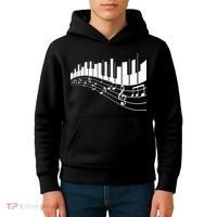 Piano Notes Musical Kids Hoodie thumb 4
