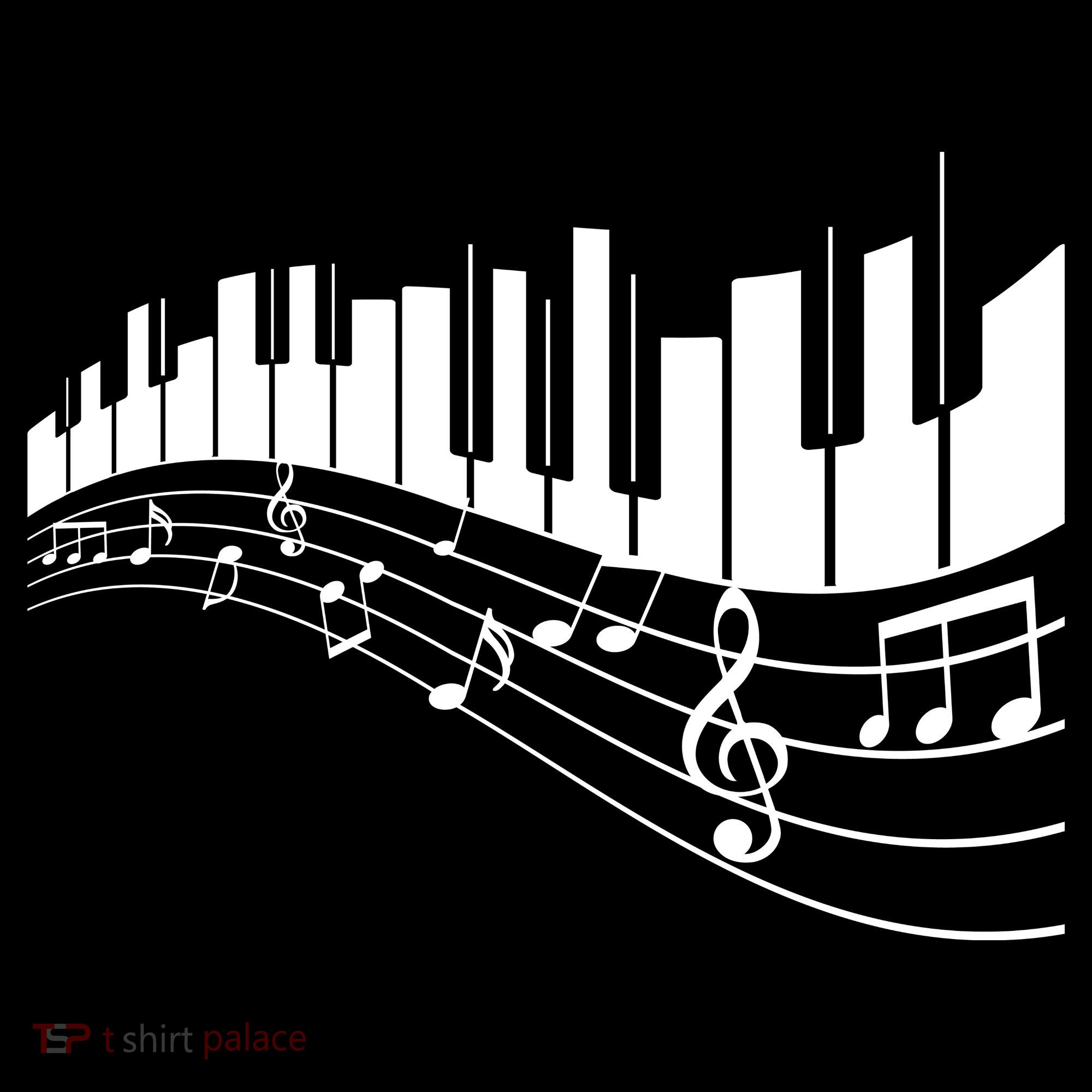Piano Notes Musical Kids Long Sleeve Shirt