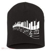 Piano Notes Musical Short Acrylic Beanie thumb 0