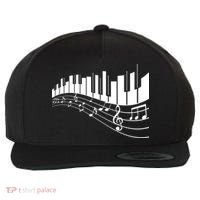 Piano Notes Musical Wool Snapback Cap thumb 0