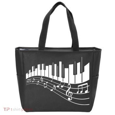Piano Notes Musical Tote Bag