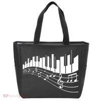 Piano Notes Musical Tote Bag thumb 0
