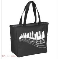 Piano Notes Musical Tote Bag thumb 2