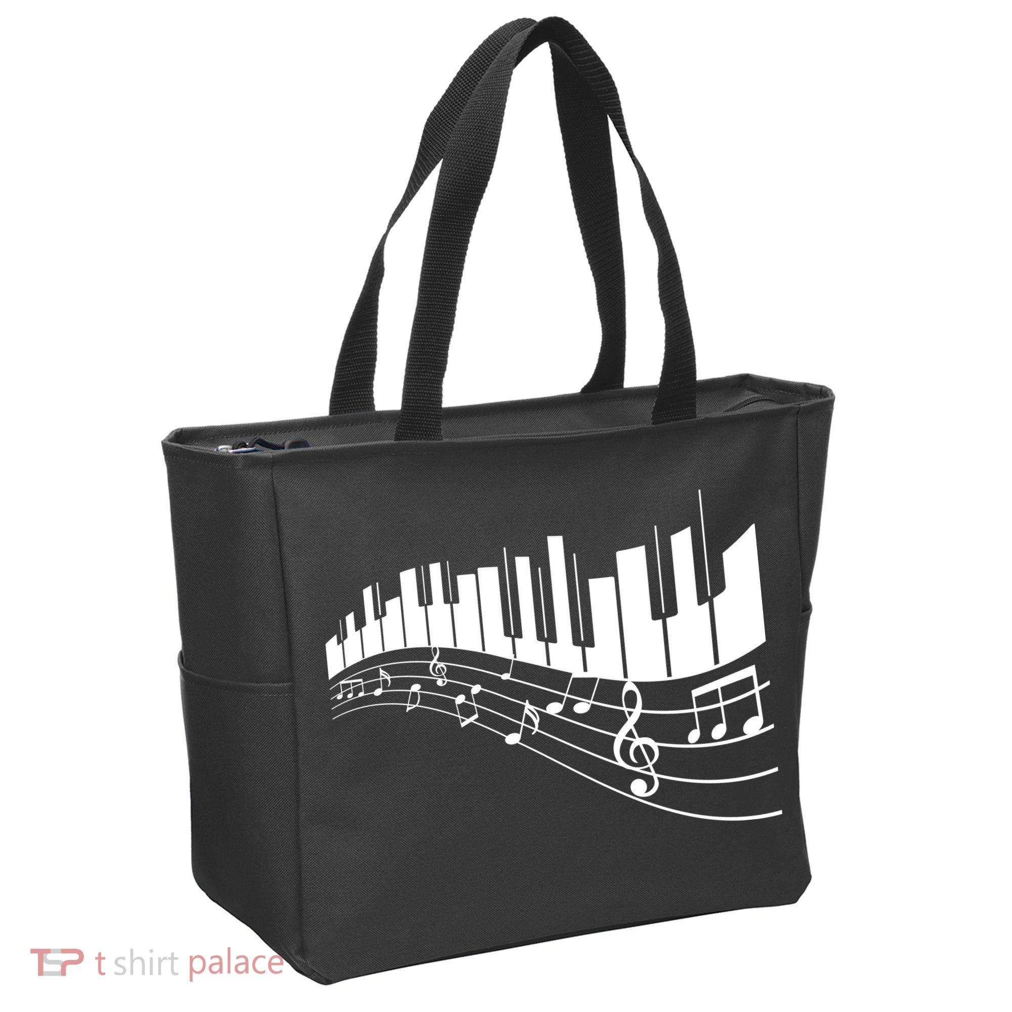 Piano Notes Musical Tote Bag