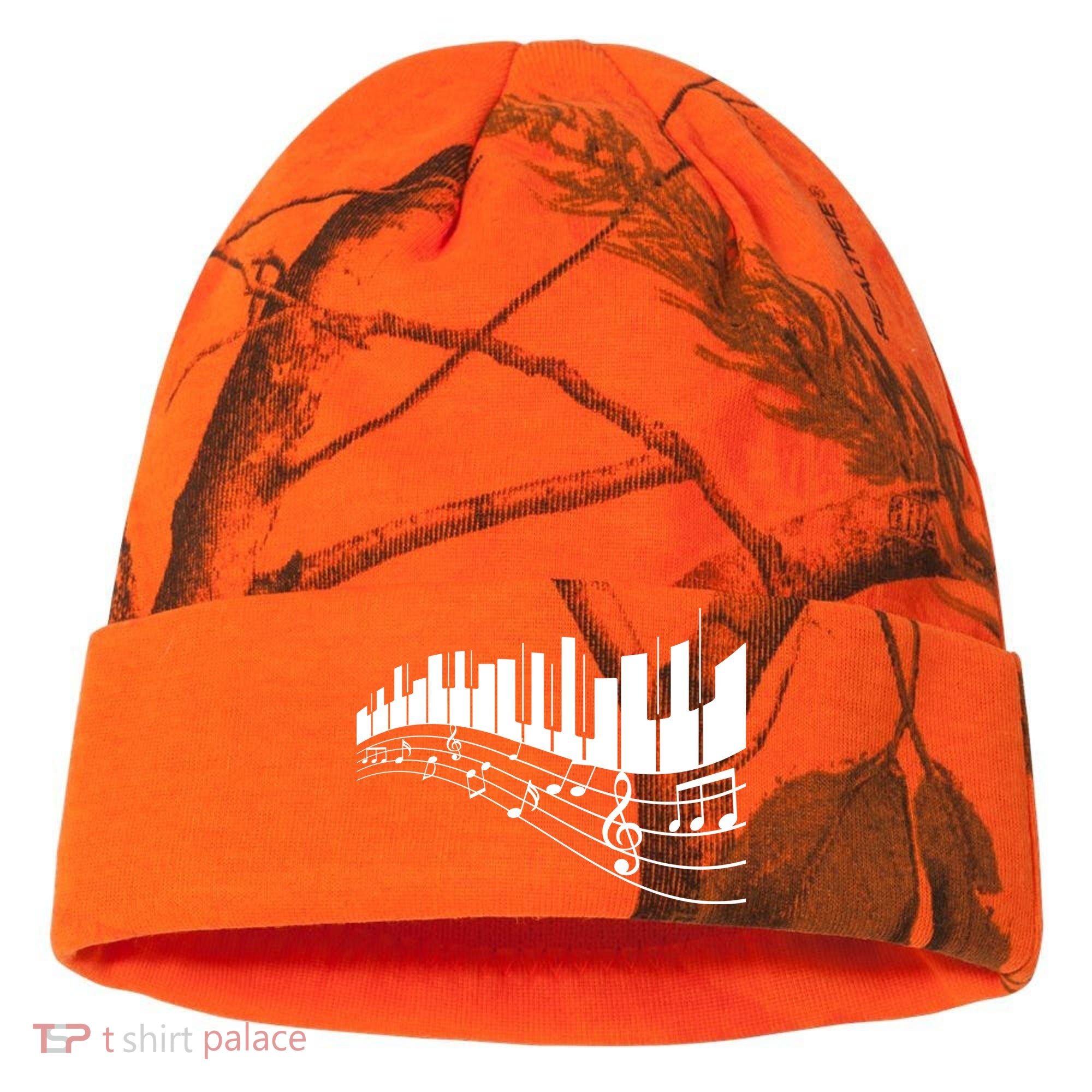 Piano Notes Musical Kati Licensed 12" Camo Cuffed Beanie