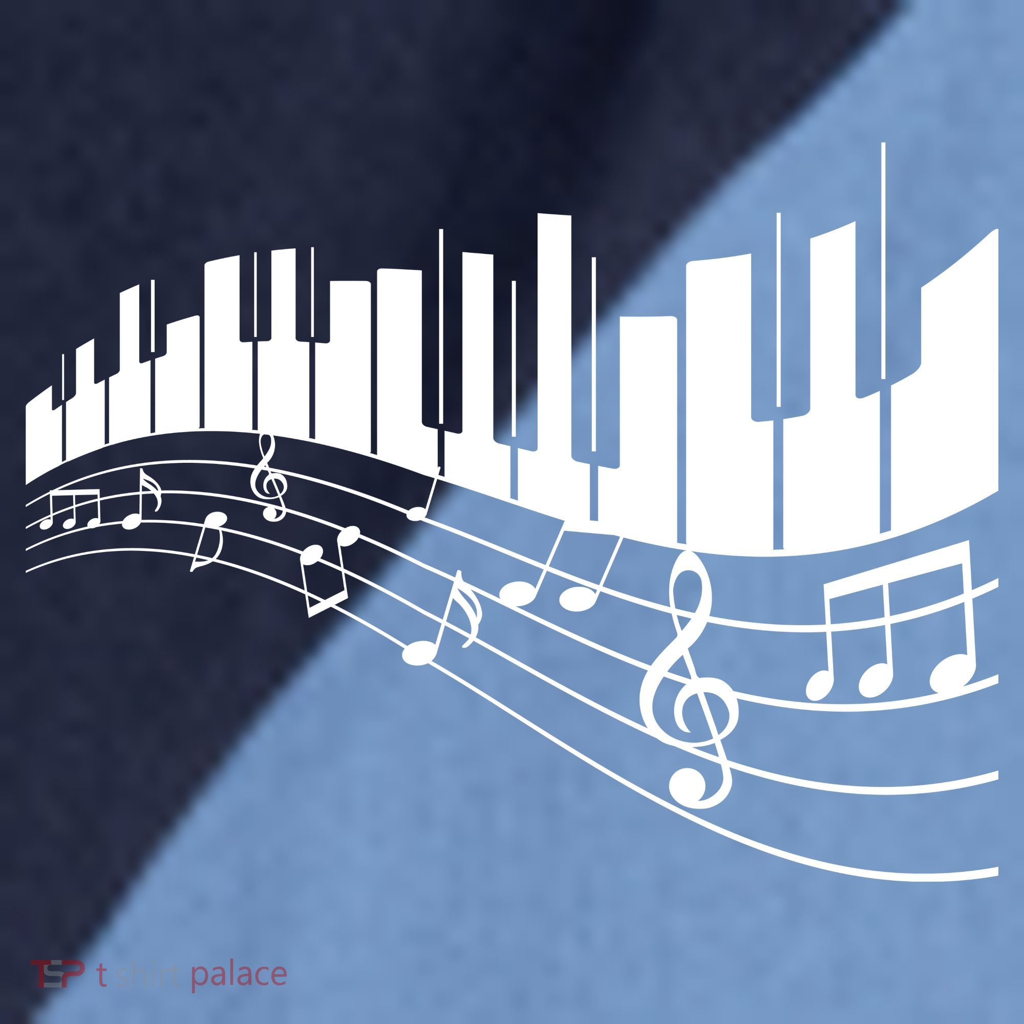 Piano Notes Musical Raglan Baseball Sleeve Shirt