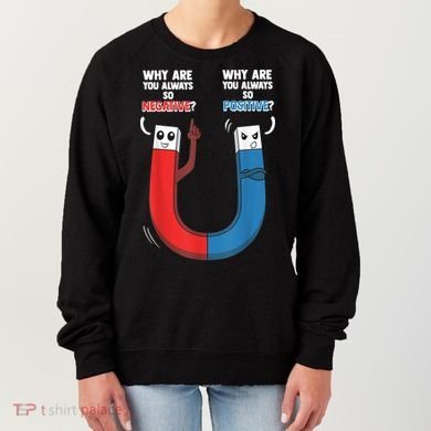 Positive Negative Magnet Science Chemistry Geek Women's Sweatshirt