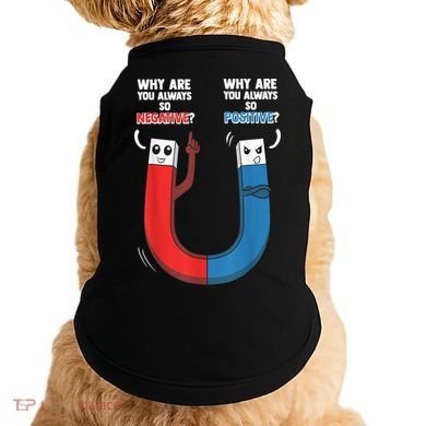 Positive Negative Magnet Science Chemistry Geek Doggie Tank