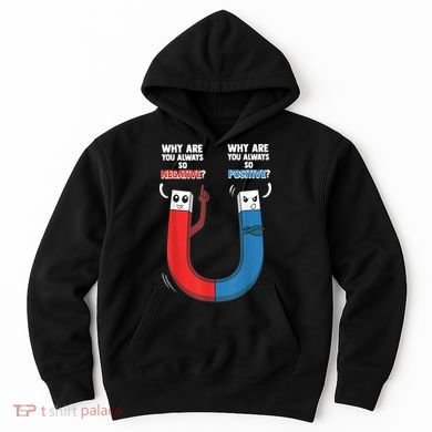 Positive Negative Magnet Science Chemistry Geek Hoodie