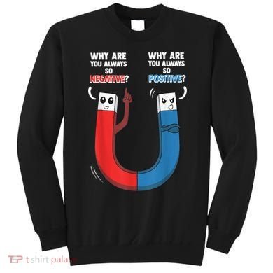 Positive Negative Magnet Science Chemistry Geek Sweatshirt