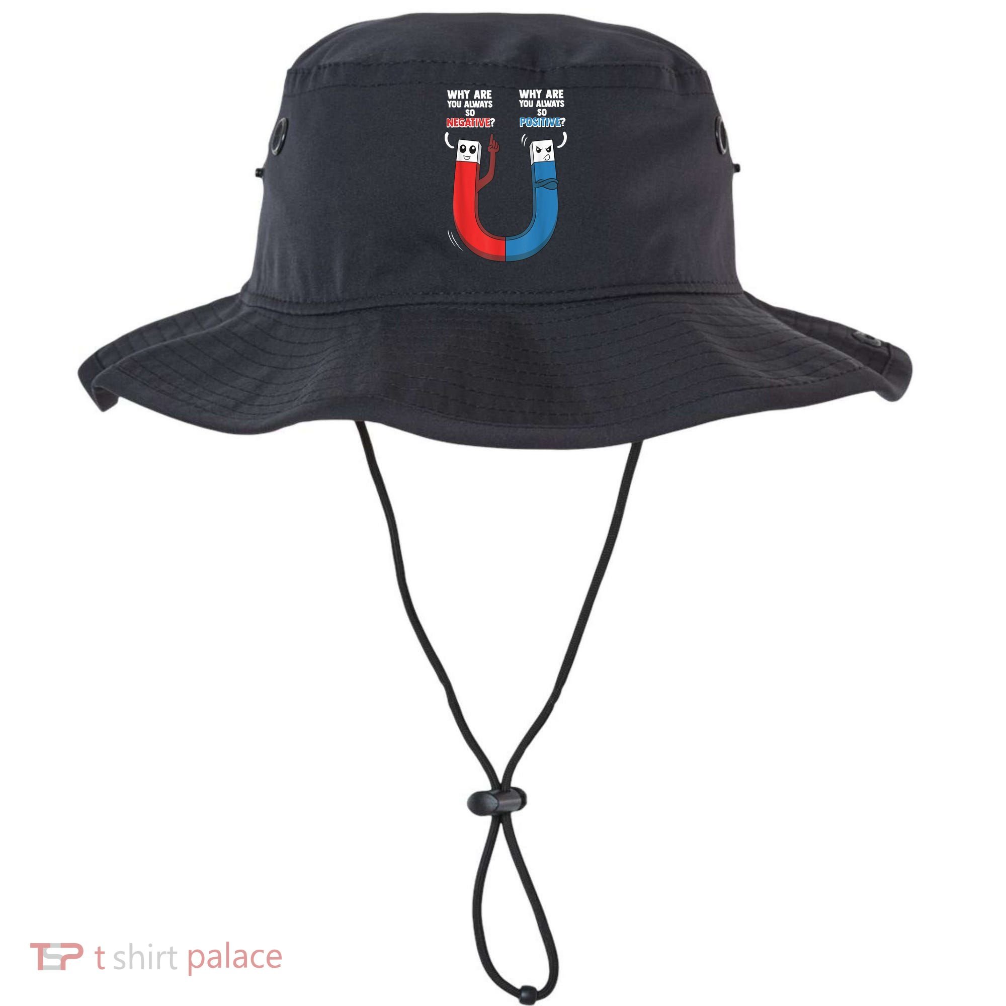Positive Negative Magnet Science Chemistry Geek Bucket Hat