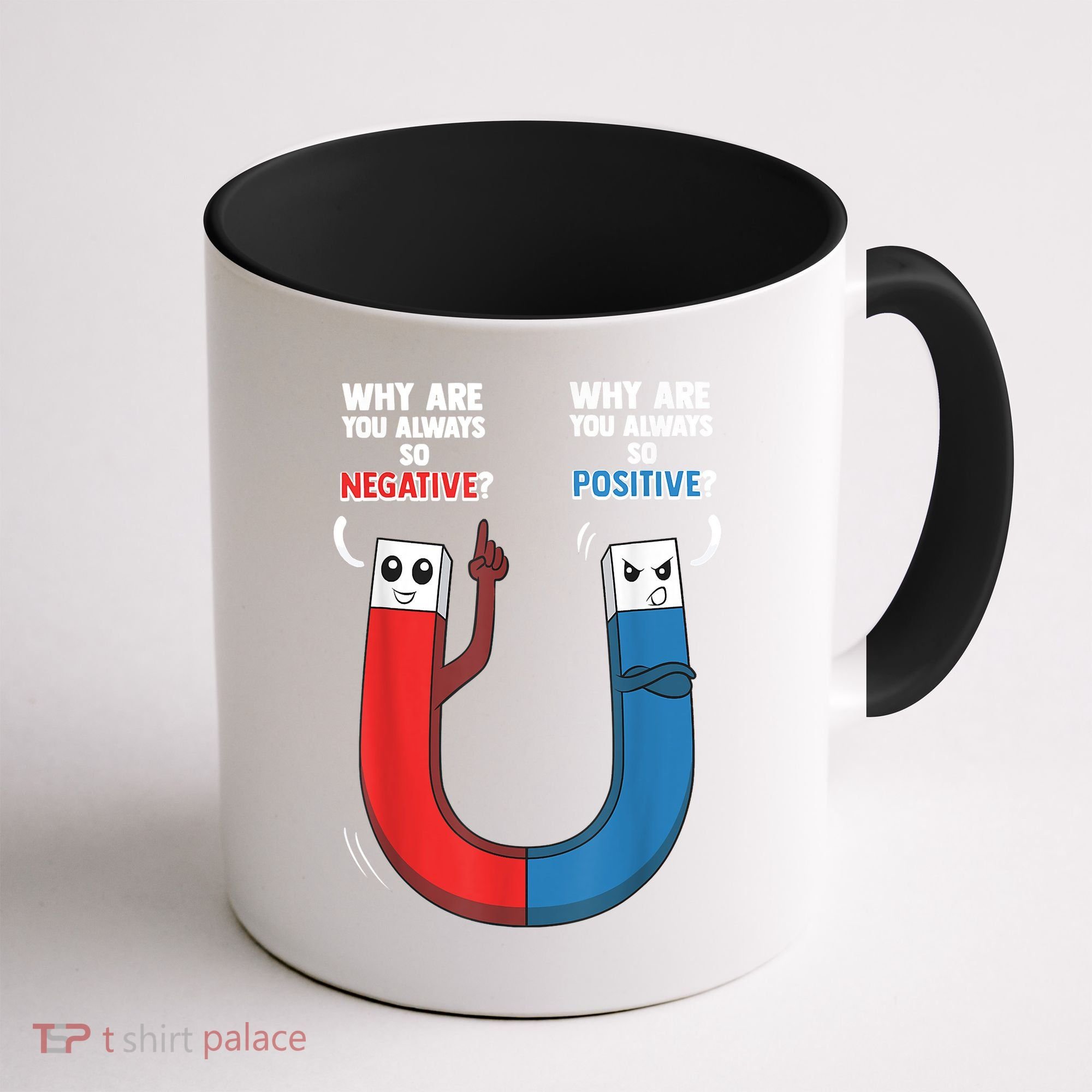 Positive Negative Magnet Science Chemistry Geek Coffee Mug