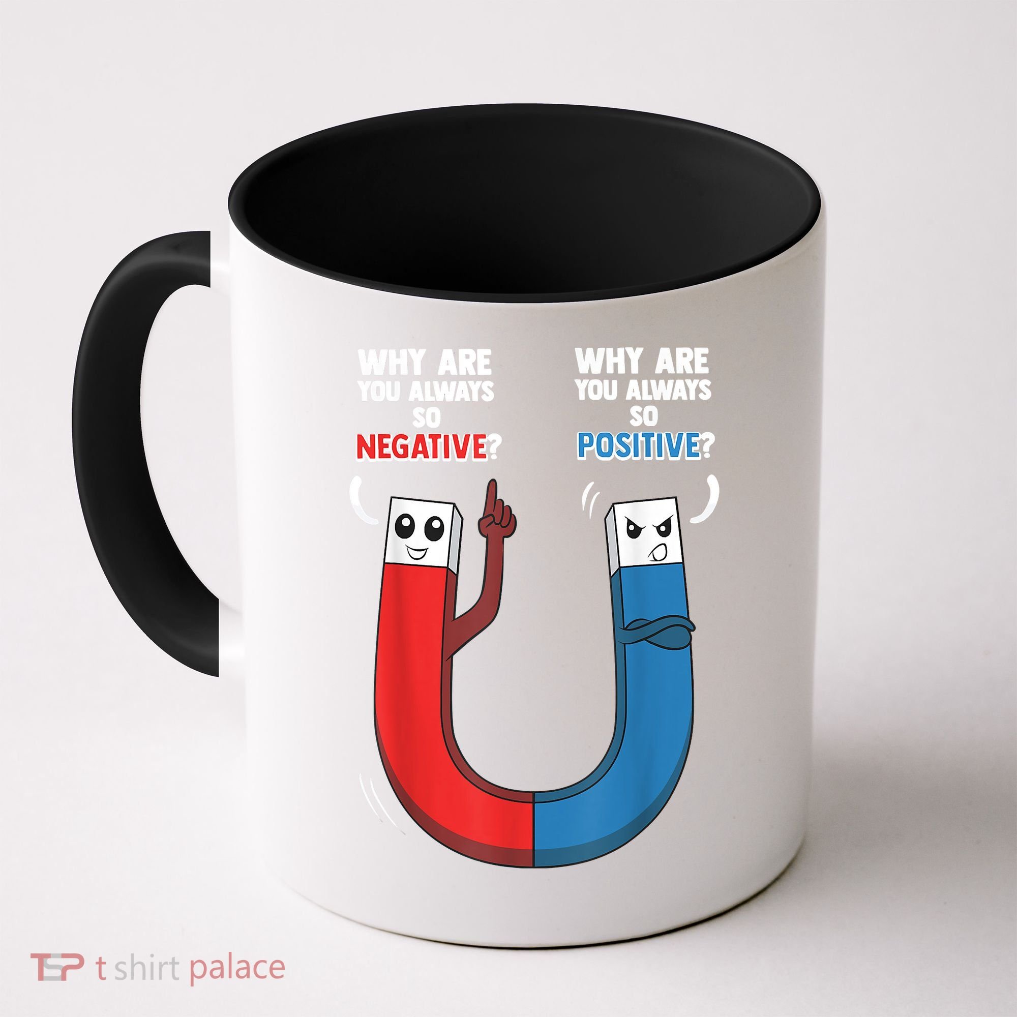 Positive Negative Magnet Science Chemistry Geek Coffee Mug