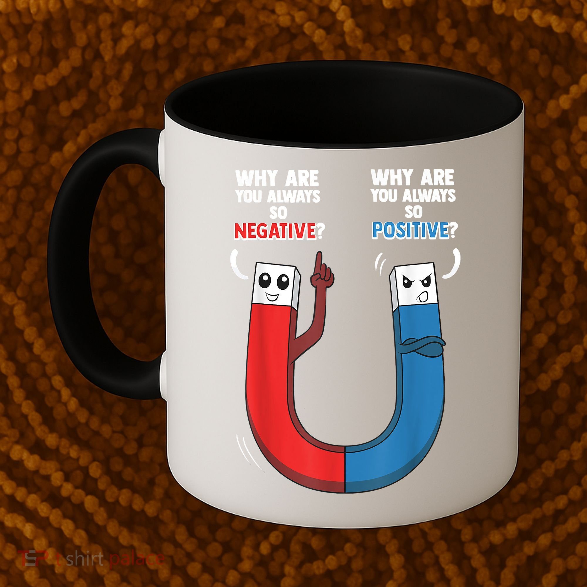 Positive Negative Magnet Science Chemistry Geek Coffee Mug