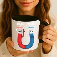 Positive Negative Magnet Science Chemistry Geek Coffee Mug thumb 3