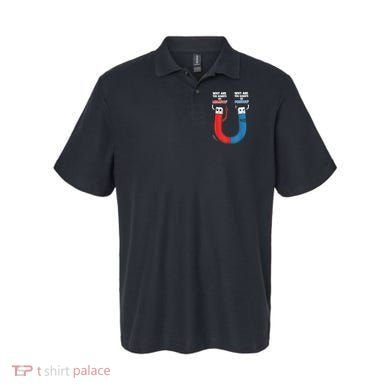 Positive Negative Magnet Science Chemistry Geek Polo